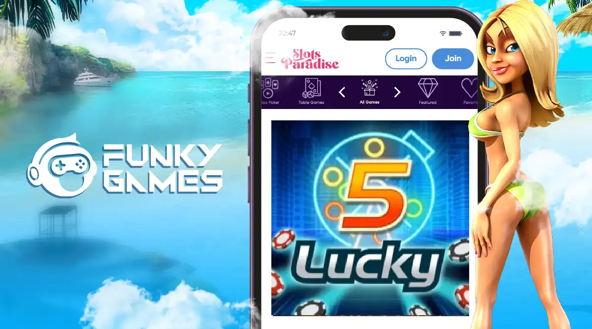 Lucky 5 Game from Funky Games