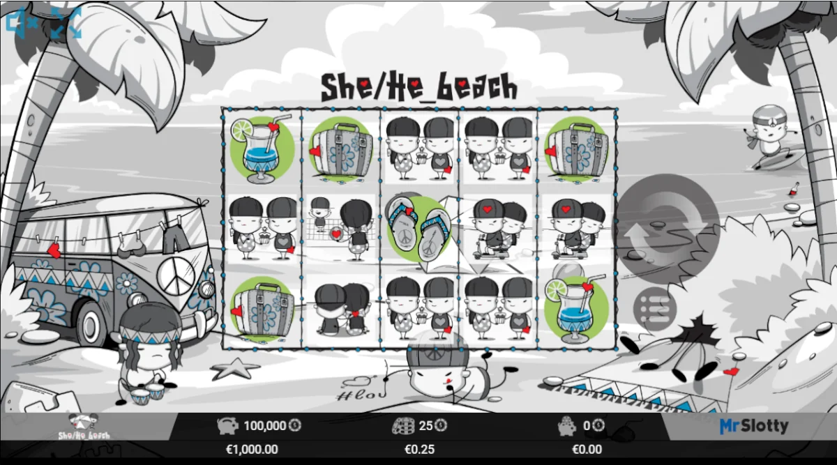 She/He beach Slot Game