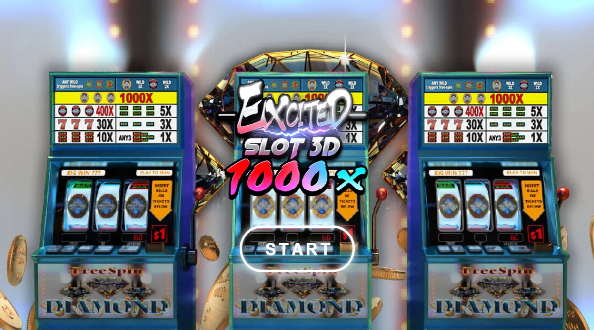 Excited Slot 3D 1000X from Funky Games
