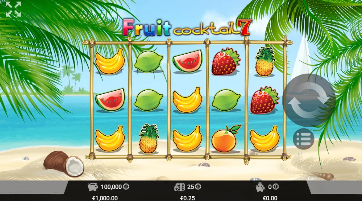 Fruit Cocktail 7 Slot Game