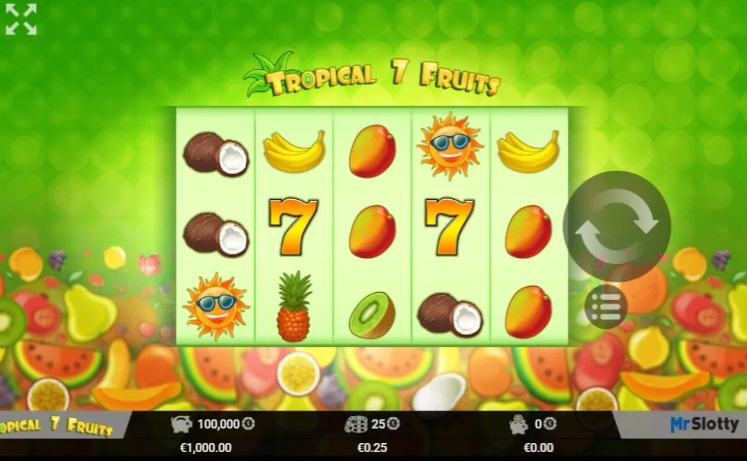 Tropical 7 Fruits Slot Game