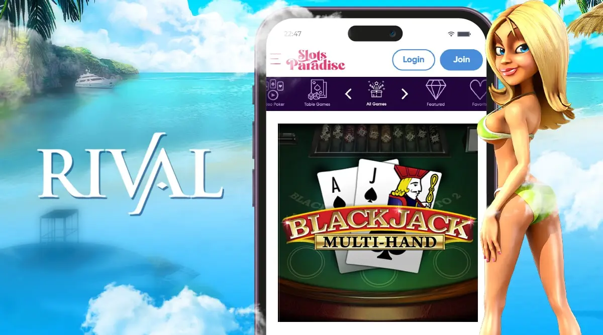 Blackjack Multi Hand Online from Rival Gaming