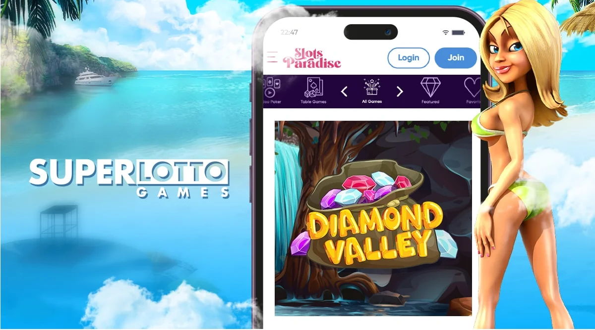 Diamonds Valley Casino Game by Superlotto Games