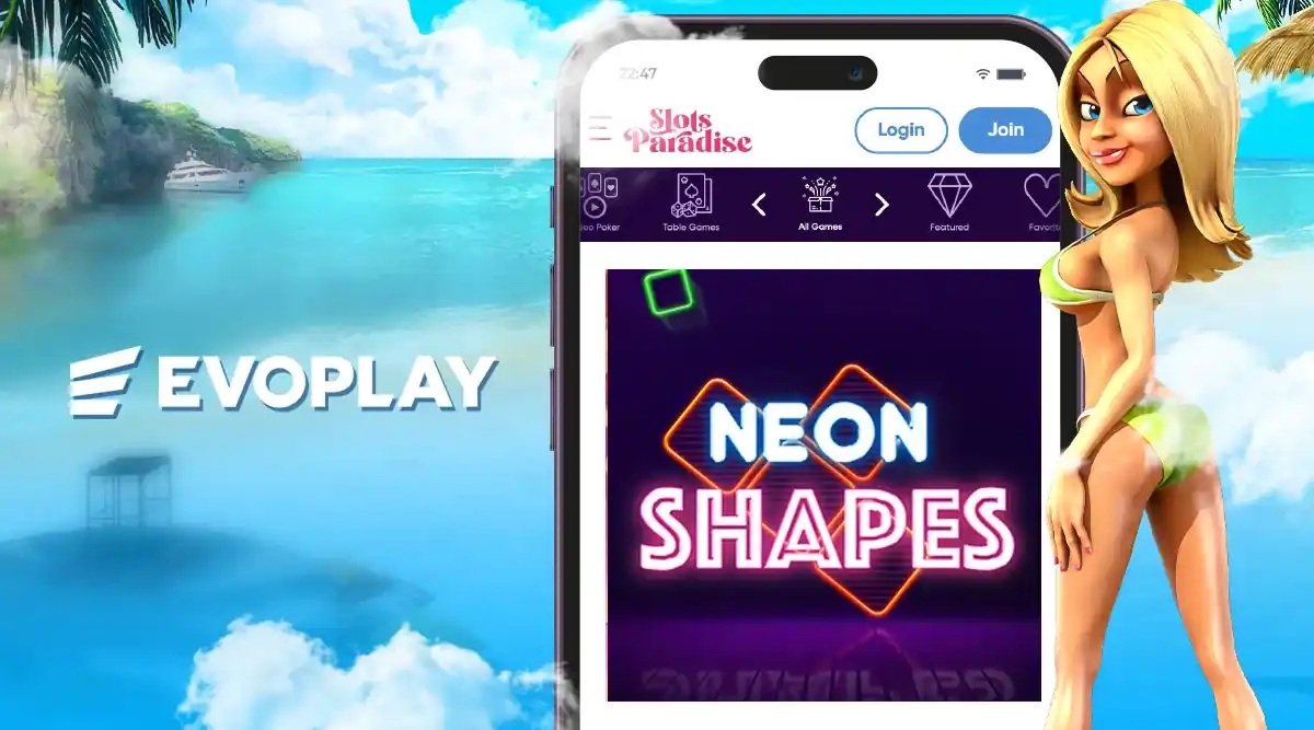 Neon Shapes Casino Game