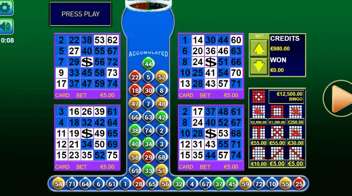 Bingo 3 Vibra Gaming Online Game