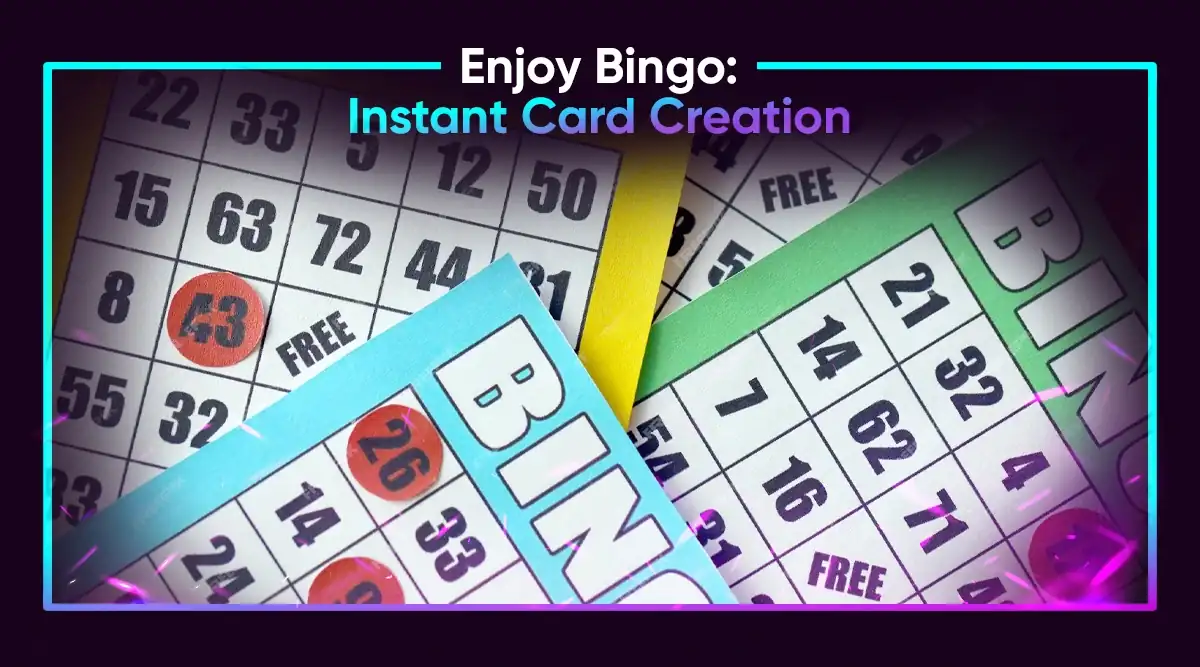 Enjoy Bingo: Instant Card Creation