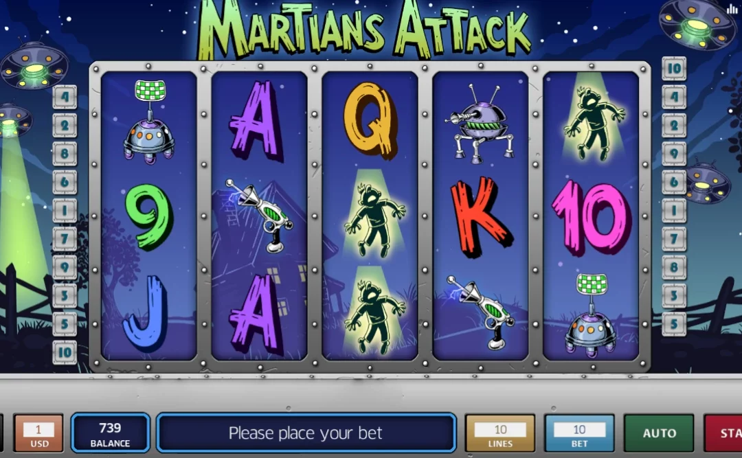 Martians Attack Slot Game