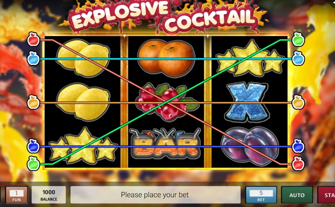 Explosive Cocktail Slot Game