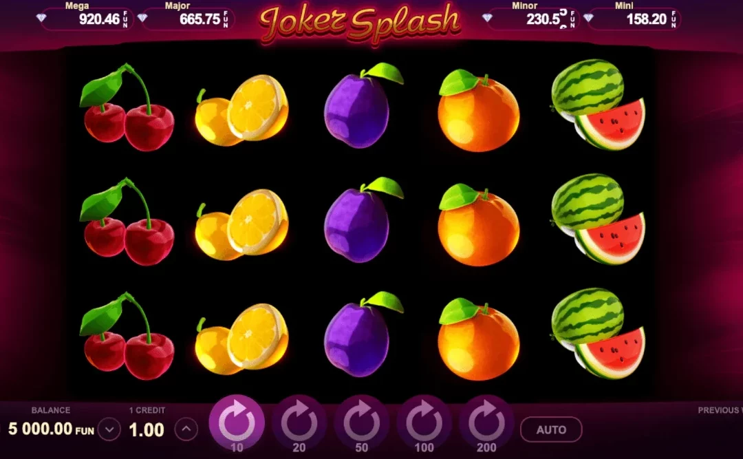 Joker Splash Slot Game